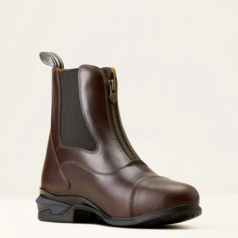 Ariat Men Devon Zip Paddock Waxed Chocolate - Image 3