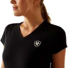 Ariat Wms BV Logo SS T-Shrt Black - Image 4