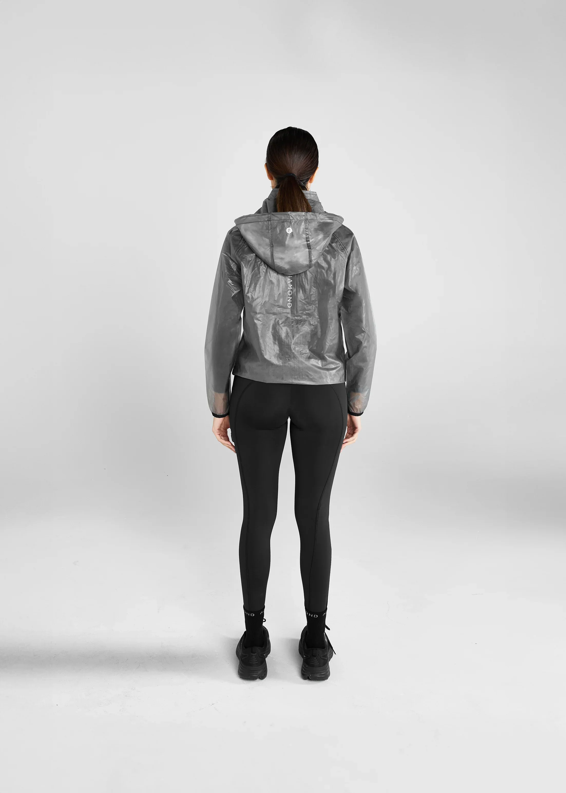 Aztec Diamond Black Clear Rain Jacket - Image 5