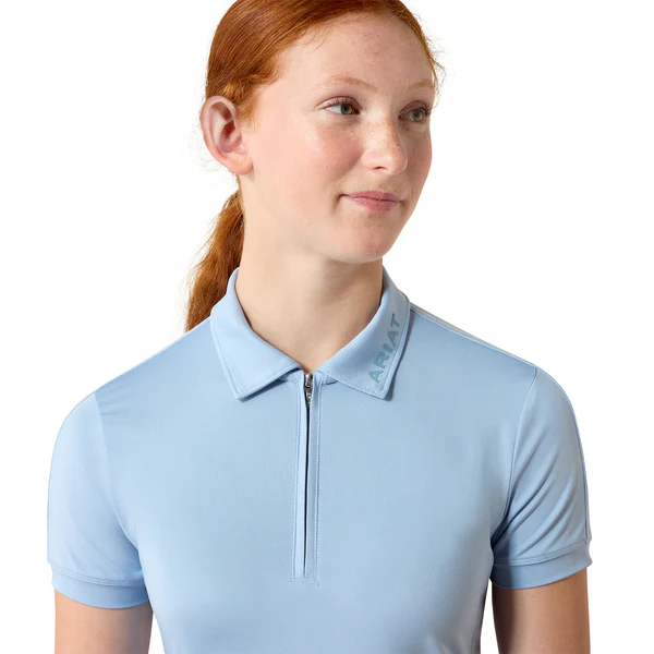 Ariat Yth Bandera 1/4 Zip SS Polo St. Tropez - Image 3