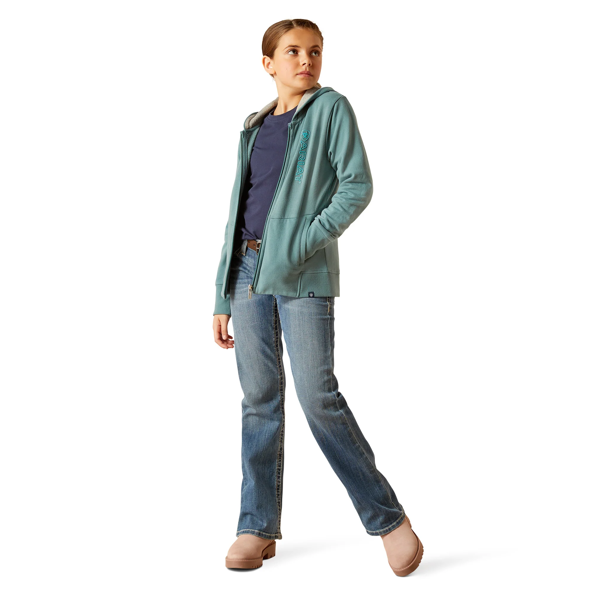 Ariat Yth Team Logo Hood - Image 4