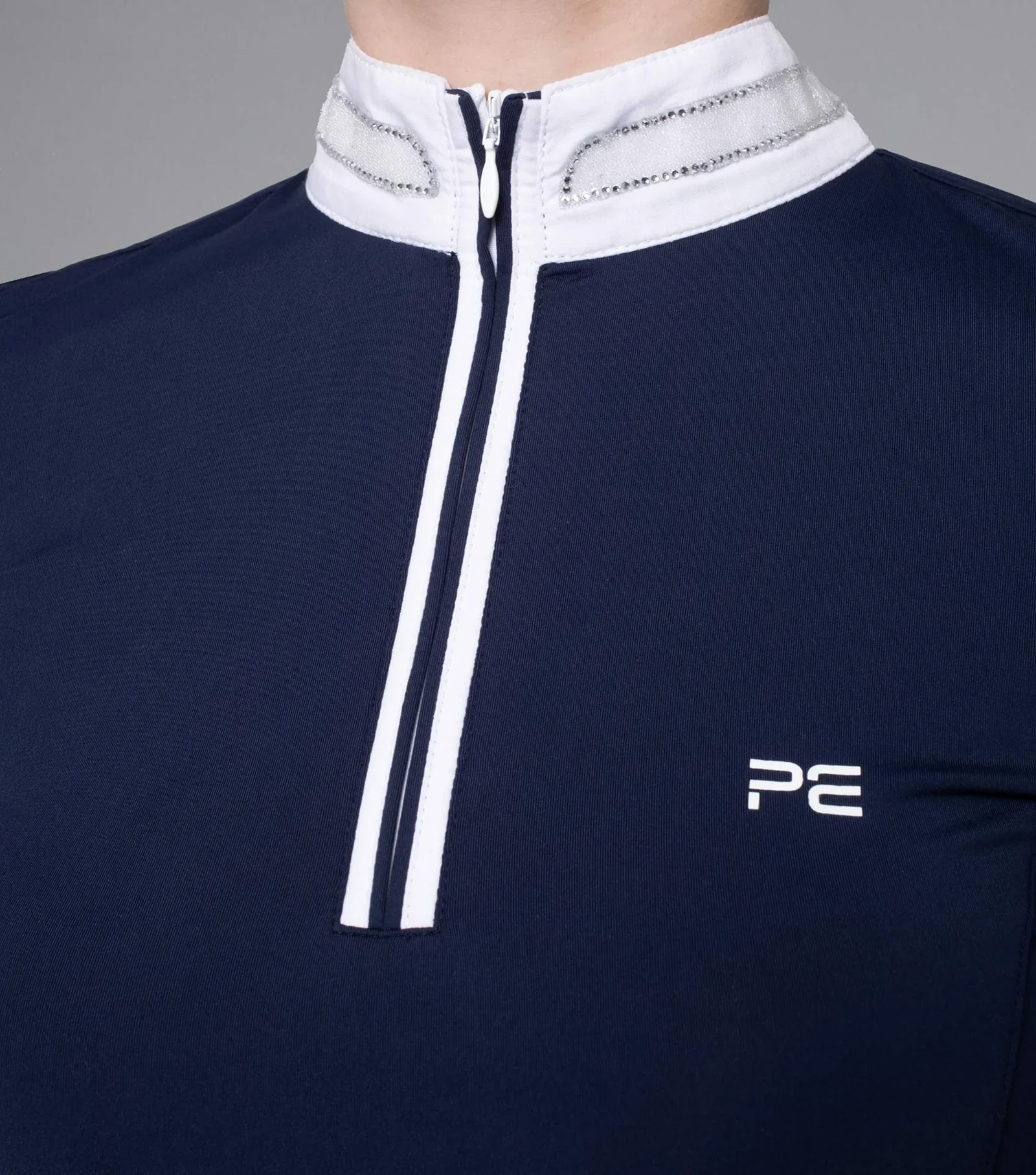 Maria Diamante Show Shirt Navy/White - Image 3