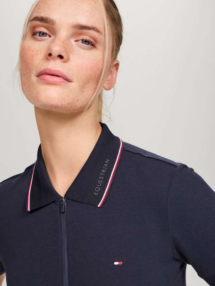TH Wmn Camden Zip Polo Shirt - Image 4