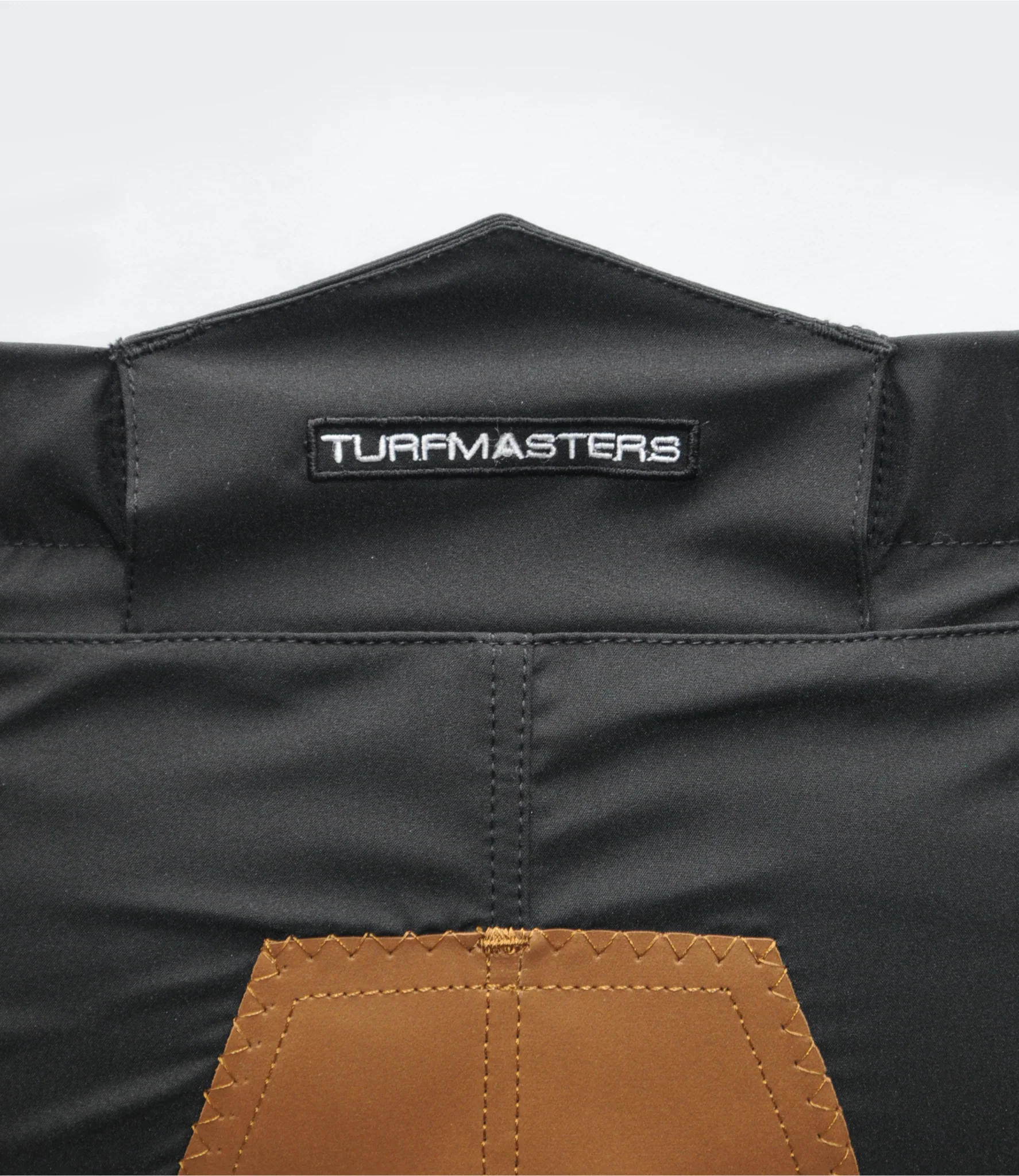 Turfmasters Water Resistant Exercise Breeches Black/Brown - Image 4