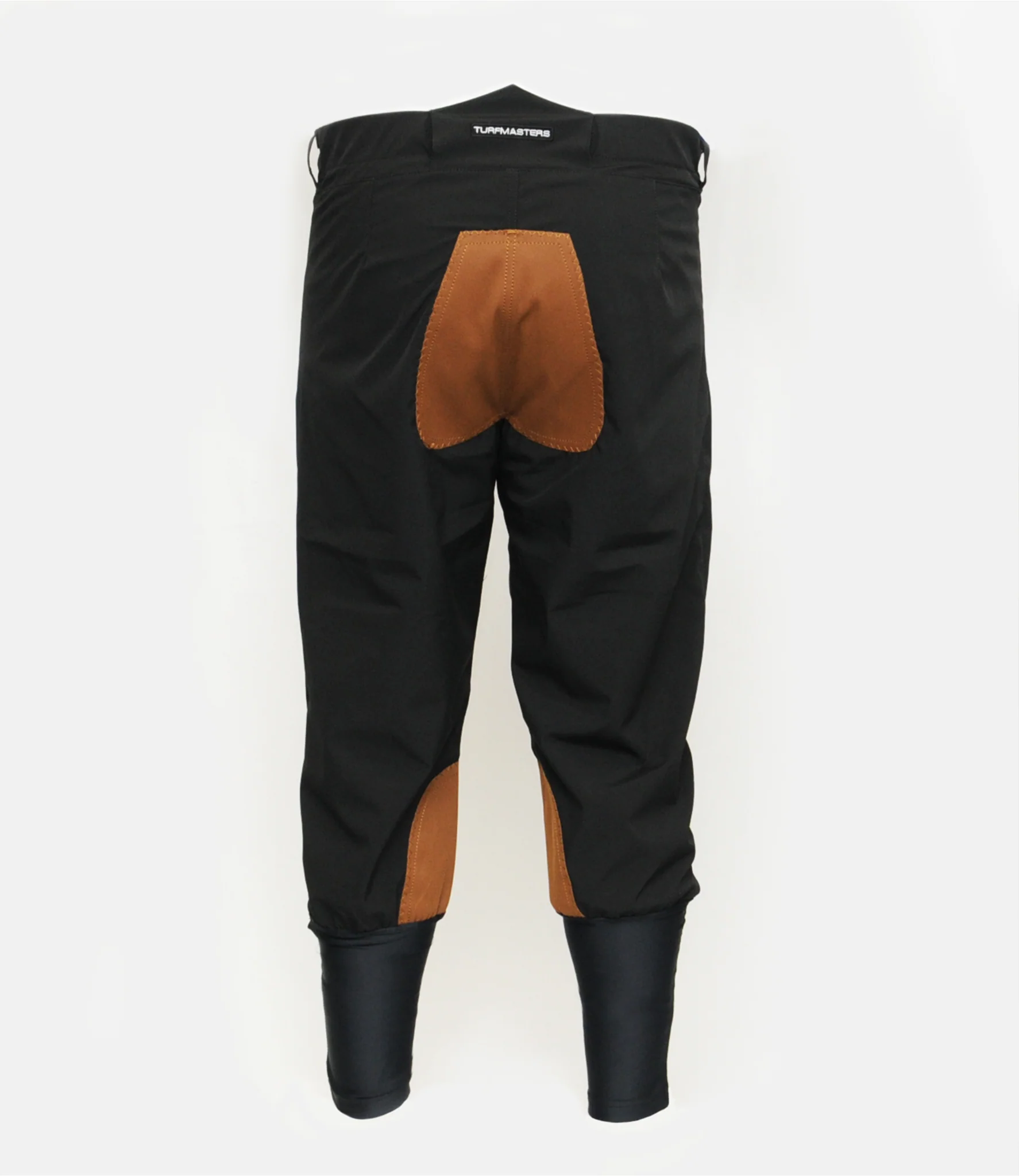 Turfmasters Water Resistant Exercise Breeches Black/Brown - Image 5