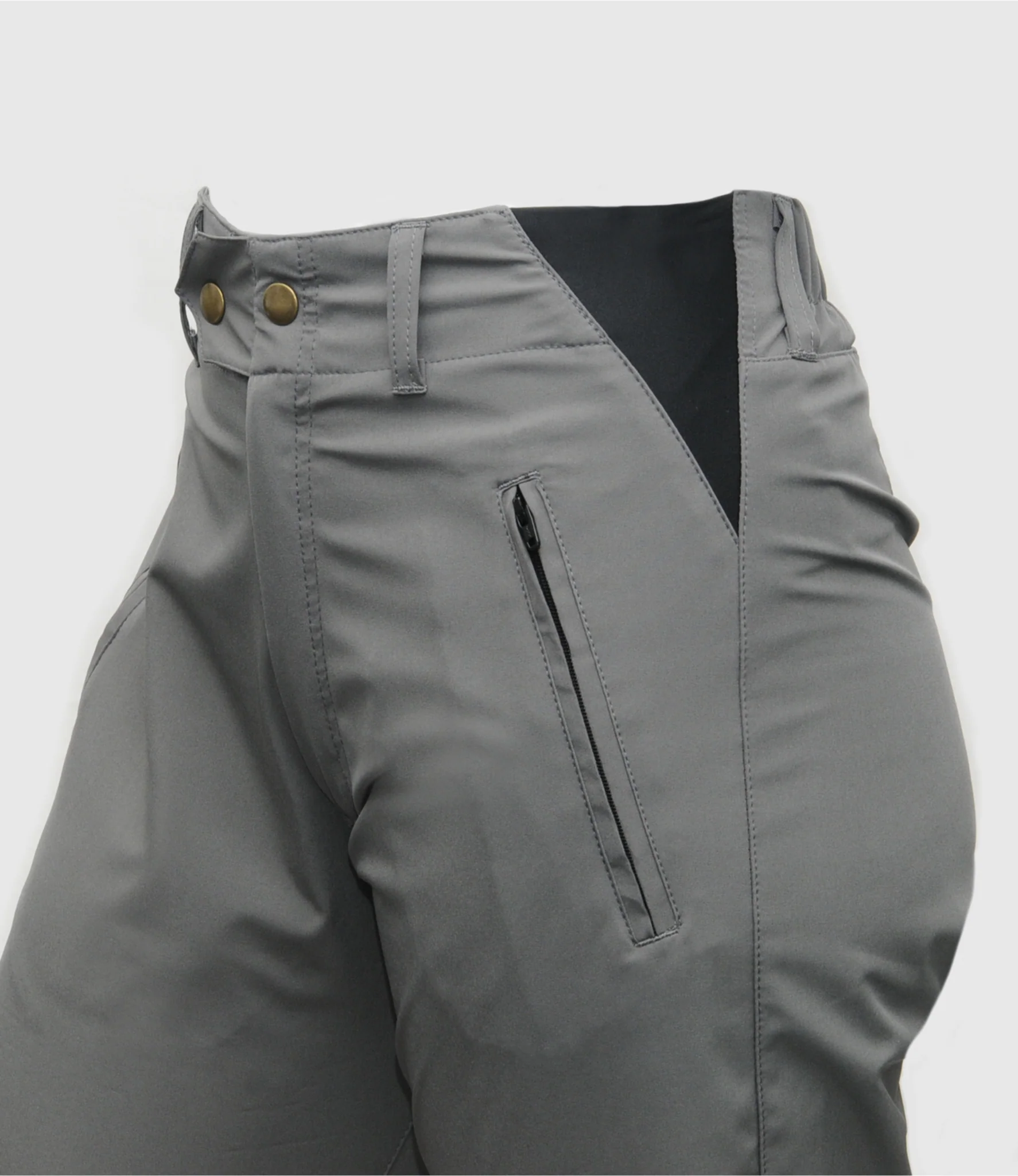 Turfmasters Water Resistant Exercise Breeches Grey/Black - Image 4